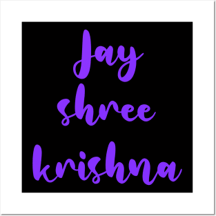 Jai shree krishna for Krishna lovers Posters and Art